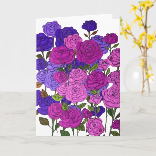 Empowering Roses カード (黄色い花)