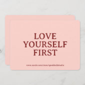Empowering Self-Love Card – Custom Gift for Women シーズンカード (正面/裏面)