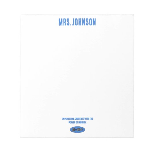 Empowering Students: Power Of Inquiry Science ノートパッド (正面)