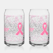 Empowering 'Survivor' Breast Cancer Triumph ガラス缶 (裏面)