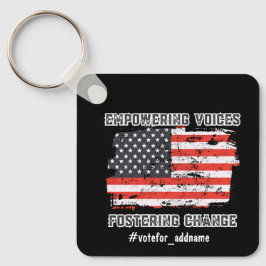 Empowering Voices 2024選挙大統領の投票 キーホルダー