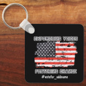 Empowering Voices 2024選挙大統領の投票 キーホルダー (正面)