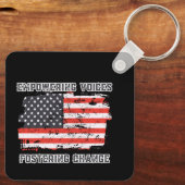 Empowering Voices 2024選挙大統領の投票 キーホルダー (裏面)