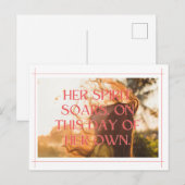 Empowering Woman Graphic:祝の自由と ポストカード (正面/裏面)