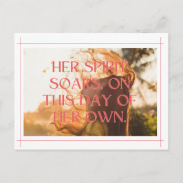 Empowering Woman Graphic:祝の自由と ポストカード