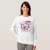 Empowering Women: GIRLS RULES アート Tシャツ (正面フル)