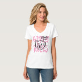 Empowering Women: GIRLS RULES アート Tシャツ (正面フル)