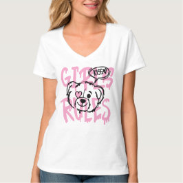 Empowering Women: GIRLS RULES アート Tシャツ