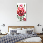 Empowerment Through Carnation Energy キャンバスプリント (インサイチュ (寝室))