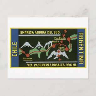 Empresa AnDina Del Sud，チリ，アルゼンチン ポストカード