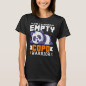 Empty COPD Warrior Awareness Support Month Orange  Tシャツ (正面)
