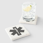 EMSのテーマ ストーンコースター (横)