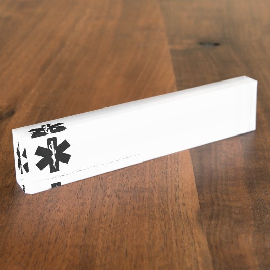 EMSのテーマ デスクネームプレート (側面)