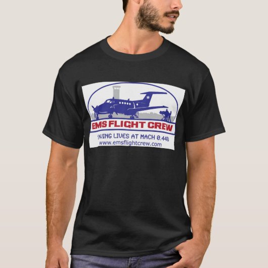 EMSの固定翼のターボ支柱 Tシャツ (正面)