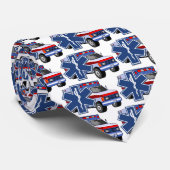 EMSの救急車のタイ ネクタイ (ロール)