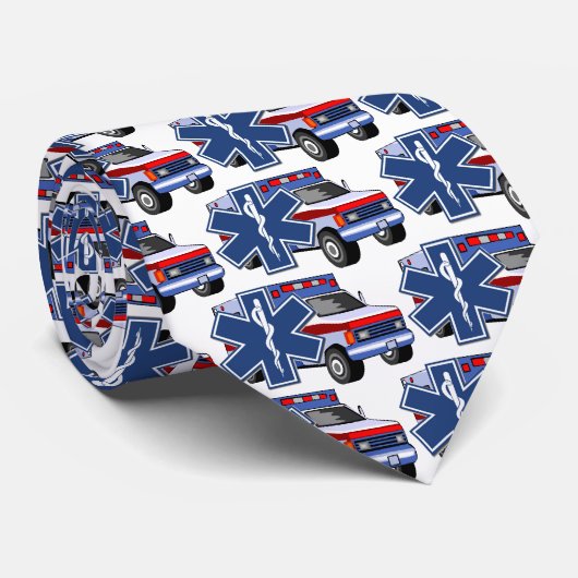 EMSの救急車のタイ ネクタイ (ロール)