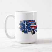 EMSの救急車 コーヒーマグカップ (左)