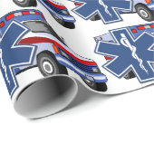 EMSの救急車 ラッピングペーパー (ロールコーナー)