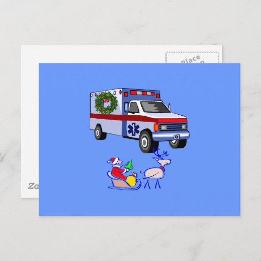 EMSクリスマスプレゼント シーズンポストカード (正面/裏面)