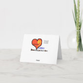 EMSチームがサンタを救うクリスマスカード カード (裏面)