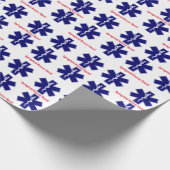 EMSプロフェッショナル、救急医療隊員ロゴ ラッピングペーパー (角)