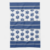 EMS救急医療隊員とEMT キッチンタオル (縦)