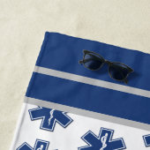 EMS救急医療隊員とEMT ビーチタオル (インサイチュ)