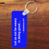 EMS救急車と聖書の引用文 キーホルダー (裏面)