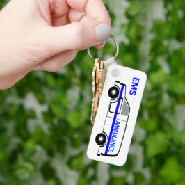 EMS救急車と聖書の引用文 キーホルダー