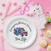 EMS救急車命中     ペーパープレート (パーティー)