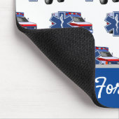 EMS救急車 マウスパッド (コーナー)