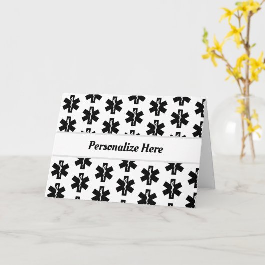 EMS緊急ロゴカード カード (黄色い花)