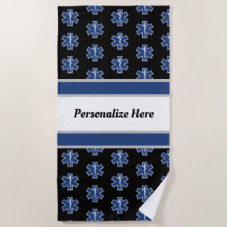 EMS緊急ロゴビー   チタオル ビーチタオル