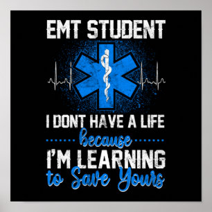 EMS緊急対応EMTの学生Iは ポスター