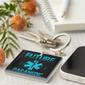 EMS緊急未来救急医療隊員学生救急車 キーホルダー (正面右)