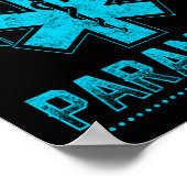 EMS緊急未来救急医療隊員学生救急車 ポスター (角)