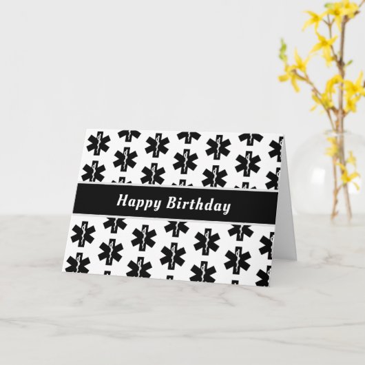 EMS緊急用ロゴ  カード (黄色い花)