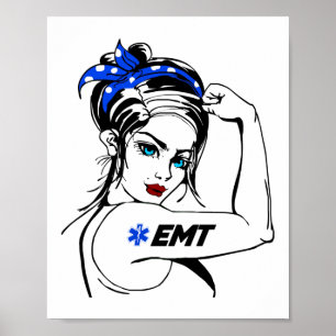 EMS緊急EMTリベッターをロージー ポスター