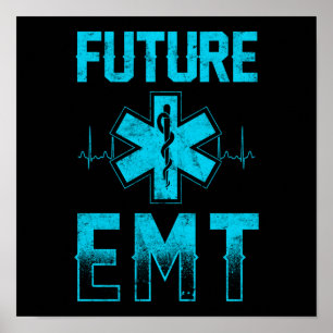 EMS緊急EMT学生救急車 ポスター