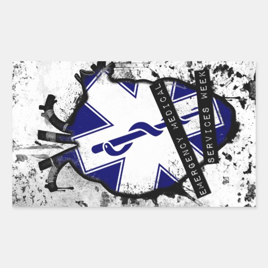 ems週 長方形シール (正面)