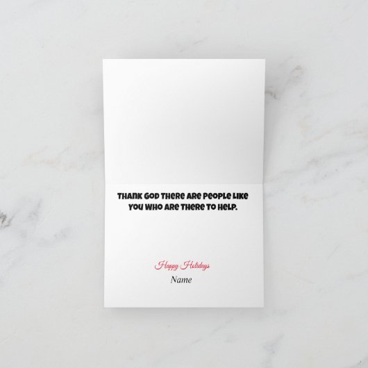 EMS クリスマス感謝カード カード (内部)