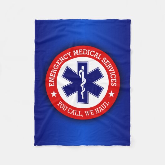 EMS（呼び出し、We Haul） フリースブランケット (正面)