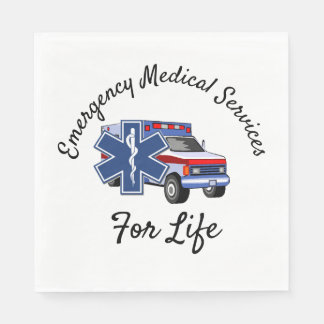 EMS Ambulance For Life   スタンダードランチョンナプキン