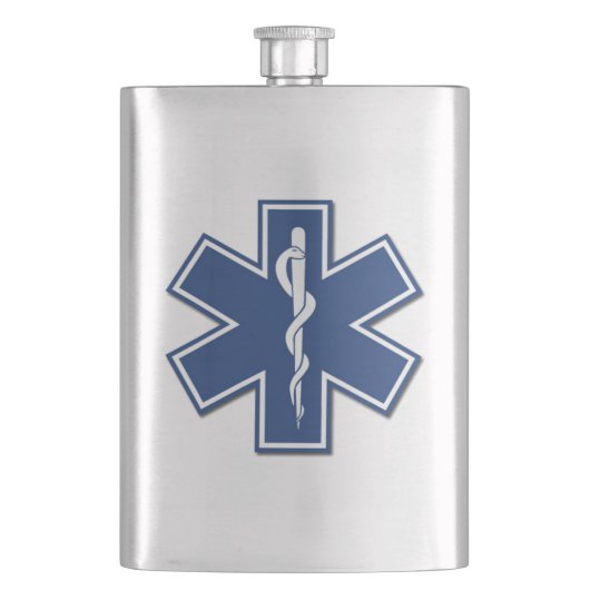 EMS EMTの救急医療隊員 フラスク (正面)