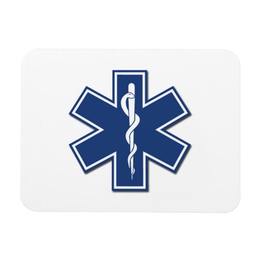 EMS Star of Life マグネット (横)