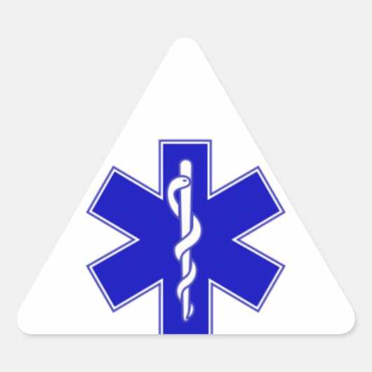 EMS Sticker 三角形シール (正面)