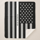 EMS Thin White Line American Flag Modogram Med.（EM シェルパブランケット (正面)