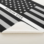 EMS Thin White Line American Flag Modogram Med.（EM シェルパブランケット (3/4)
