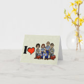 EMS Workers Greeting Cardが大好き カード (黄色い花)