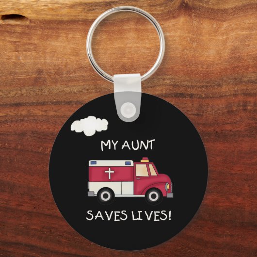 EMTおばさん生救活 キーホルダー (正面)